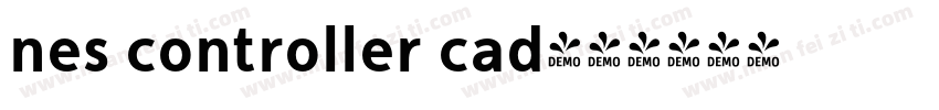 nes controller cad字体转换